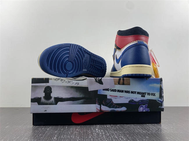 Original Jordan 1 Retro High Union Los Angeles Storm Blue BV1300- 3585