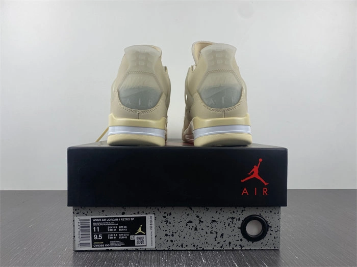 HighQuality Jordan 4 Retro Off-White Sail  CV9388- 3858