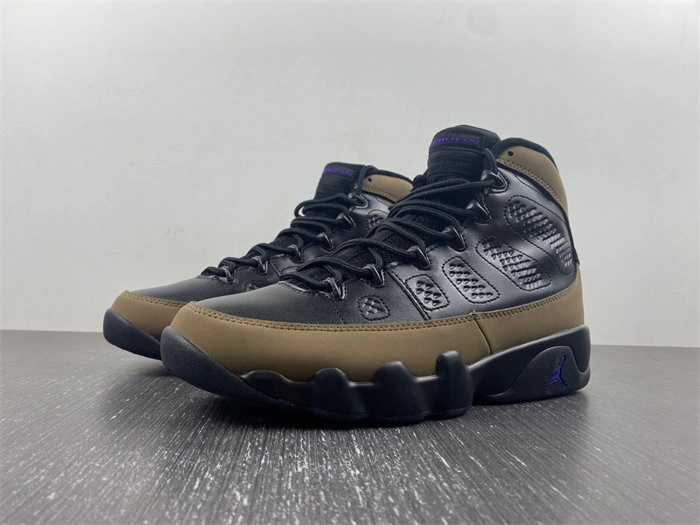 Vibrant Jordan 9 Retro Light Olive Concord CT8019- 4064