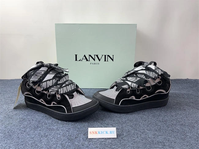 Lanvon Curb SneakerBlack Grey FM-SKRK11-REFL-P Versatile 811