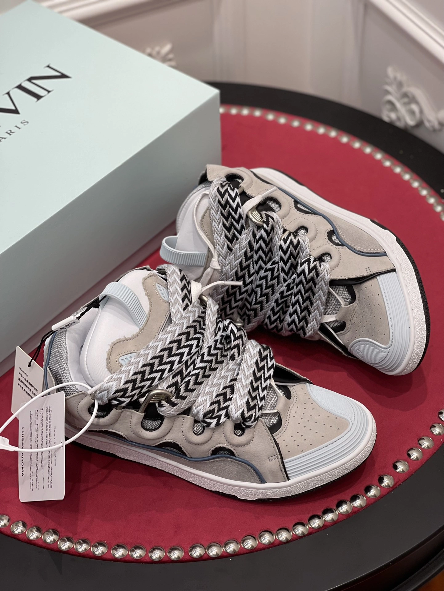 Lightweight Lanvon Leather CurbGrey Light Blue FM-SKRK11-DWSL-P 833