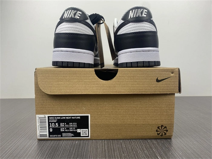 Popular Nike Dunk Low Next Nature White Black DD1873- 4678