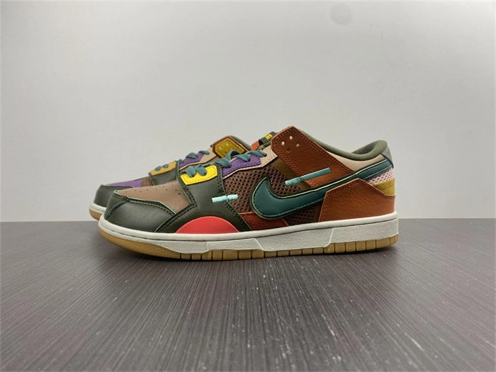 Bold Nike Dunk Low Scrap Archeo Brown DB0500- 4827